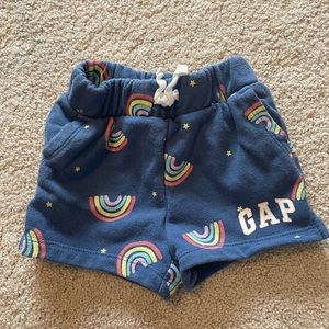 Baby Gap rainbow shorts, 6-12 months